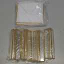 Boxalls Acrylic Sign Holders 4x6 in Gold, 6 Pack Picture Frame Table Number Wedding Holder, Horizontal Photo Stand Double Sided, Menu Recipe Restaurant Reserved Display Centerpieces Bulk Frames