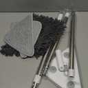 Wall Cleaner Mop with Long Handle, Wall Duster with Extension Pole, 3-in-1 Wall Cleaner, Dust Mop with 5 Reusable Pads