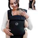 GROWNSY Baby Carrier, One-Click Release Clasp for Easy to Wear, Cozy Wraps Carrier Newborn to Toddler with Head Support(7-44lbs), Ergonomic & Lightweight for Infant to Toddler, Black
