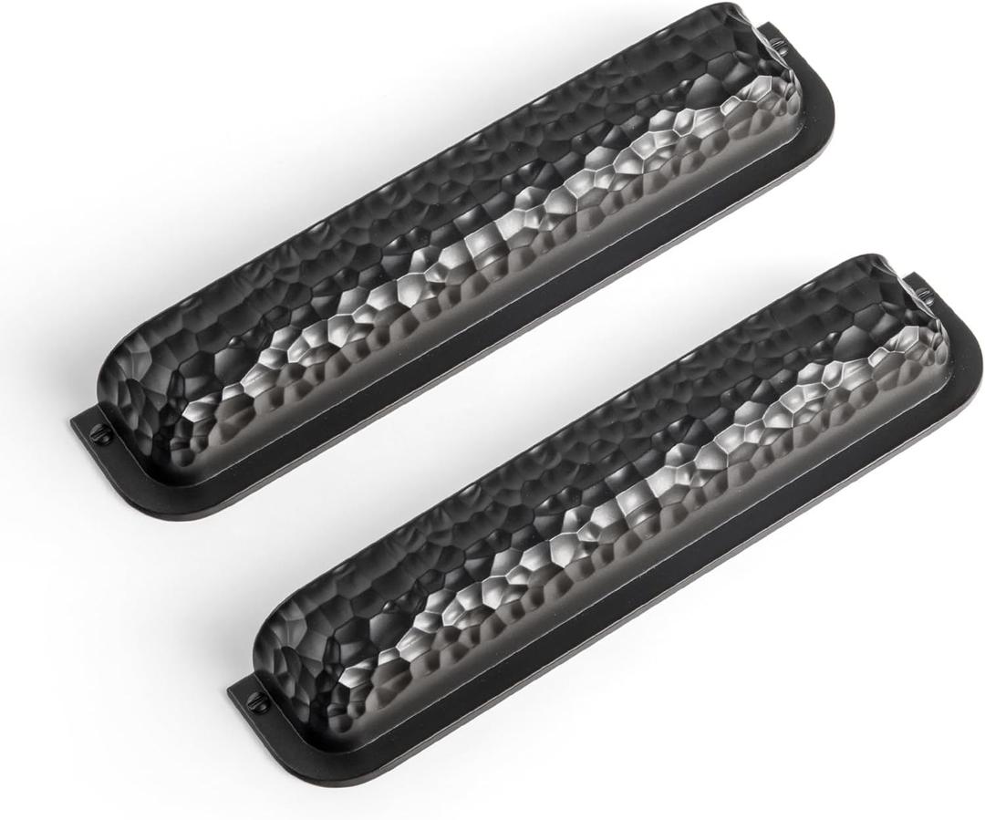 Goo-Ki 6 Pack 5 Inch 128mm Hole Center Cabinet Cup Pulls Matte Black Zinc Alloy Kitchen Drawer Pulls Drawer Handles 2393-B-128
