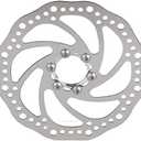 Bicycle Disc Brake Rotor 160mm Stainless Steel Bicycle Rotors Mountain Bike Flange Disc Brake Kit Threaded Hubs Brake Disc Rotor Flange Adapter with 6 Bolts