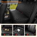 URPOWER Dog Car Seat Cover for Back Seat - Waterproof Non-Slip Car Seat Protector for Dogs Pet, Scratchproof Back Bench Seat Covers for Full-Size SUVs & Pickup Trucks, Black