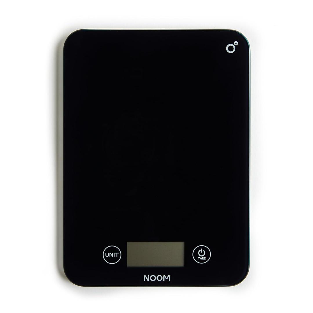 Noom Digital Kitchen Scale: Accurate Precision, LCD Display for Clarity, Stylish Black, Blue, or Off-White. Battery Included for Seamless Operation. (Black)