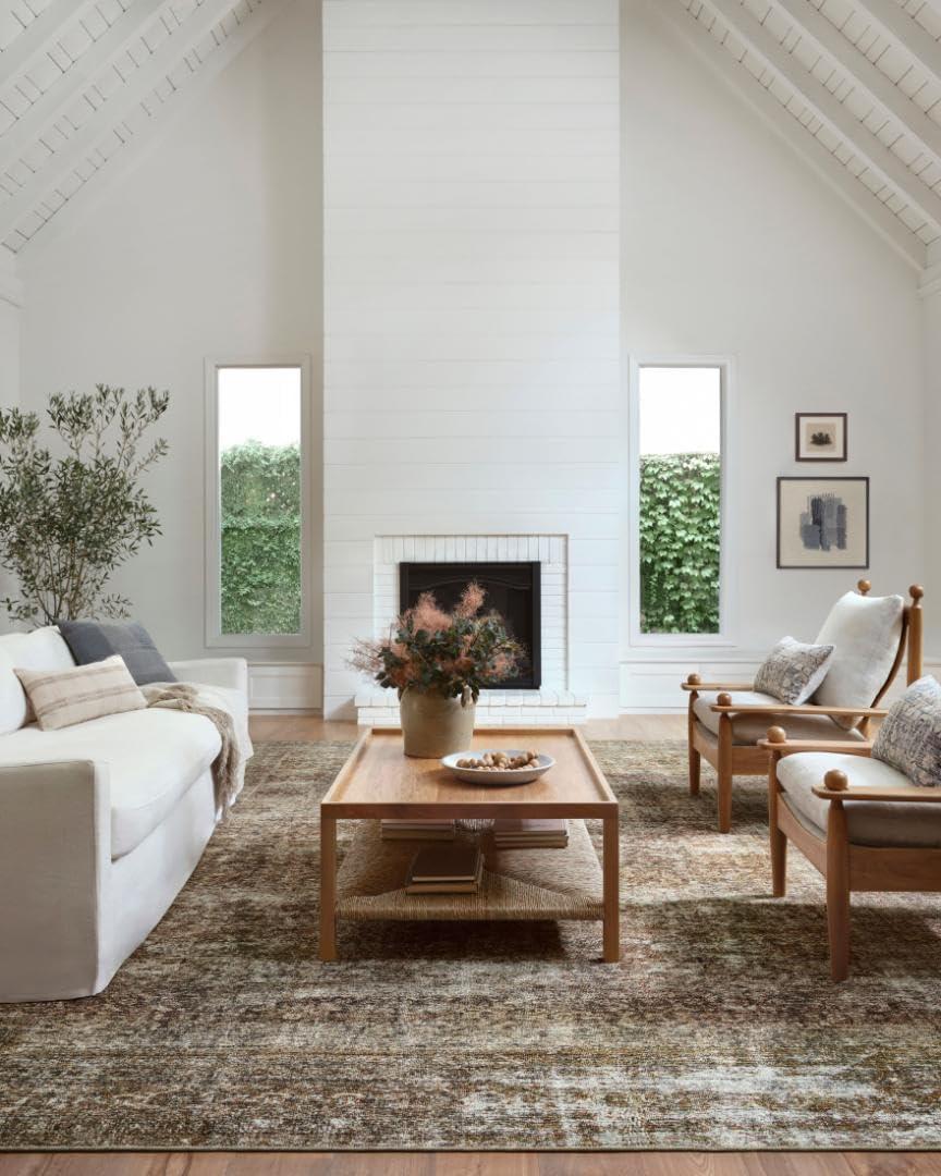 Loloi Amber Lewis Billie Collection, Rust 10'-0" x 14'-0" Area Rug Antique & Distressed Accent Rugs for Living Room, Bedroom, Entryway & Hallway, No Shed High Traffic Area Home Decor Rug