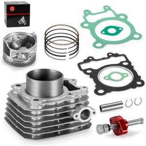 Engine Cylinder Piston Rings Gasket Kit & Tensioner for Kawasaki Bayou 250 KLF250 2003-2011 TOP END REBUILD KIT