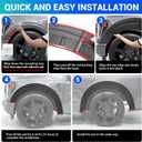 Fender Flare Protector Fits for 2021-2026 Ford F150 Wheel Arch Cover Mudguard Compatible with F150 Exterior Accessories Exclude Raptor Wing Guards Fender Trims 4PCS