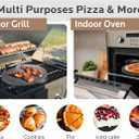 OLEEK steel pizza pan 16x16-carbon steel pizza pan for oven - round pizza steel - pizzas steel for oven - pizza steel pan - pizza pans - baking steel for ovens - pizza baking pan
