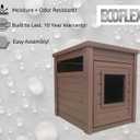 New Age Pet ECOFLEX Litter Loo Standard & Jumbo Sizes, 4 Colors, Moisture and Odor Resistant Enclosure & End Table, No‑Tools Assembly, Russet Brown, Standard
