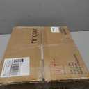 TUTOTAK End Table, Set of 2, Side Table, Nightstand, 2-Tier Storage Shelf, Sofa Table for Small Space, Living Room, Bed Room TB01BB035 (Brown and Black)