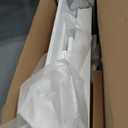 Haotian Shoe Storage Bench with Cushion, White Narrow Shoe Rack for Entryway, Small Shoe Cabinet with 2 Tiers Flip-Drawer, Closet Hallway Mudroom FSR82-L-W