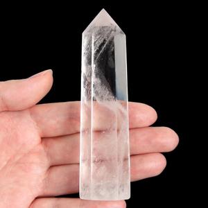 Clear Quartz Crystal Wand-1 Pc 3.5"-3.9" Natural Clear Quartz Crystal Wands, Healing Crystal and Stones, Natural Stone Tower, Gift Box Packaging