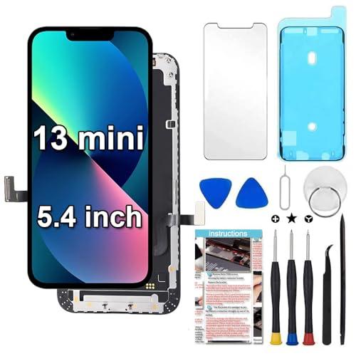 Fixerman for iPhone 13 Mini Screen Replacement 5.4 inch, 3D Touch LCD Display Digitizer Assembly with Repair Tools,Compatible Model A2481, A2626, A2628, A2629, A2630