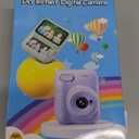 Kids Camera Instant Print, 3.0" HD 32MP Kids Camera Christmas Birthday Gifts for 3 4 5 6 7 8 9 10 11 12 Year Old Girls Boys, 32GB SD Card-Purple