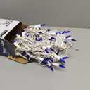 Joiedomi Christmas Lights Outdoor,100 Count Blue Christmas Tree Lights Indoor,21.4ft String Xmas Decorations for Dorm Classroom Bedroom Holiday Wedding Party,White Wire