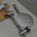 7.5" Rotatable Dual Shower Head with Handheld Combo, Kids Friendly Low 3-Way Diverter, Adjustable Slide Bar for Whole Family Use, Enjoy High Pressure Rainfall Spa Shower, Polished Chrome Finish