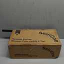 SEIRIONE Corner Shower Caddy Tension Pole, Rustproof Bathroom Shower Organizer Corner, 4Tier Adjustable Bathroom Shelf, Solid Rack Ideal for Bathtub Storage, 34 to 116 Inch Height, Black