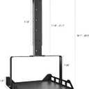 Salange 3-in-1 Projector Mount, Adjustable Height Ceiling/Wall Mount with Tray, Heavy-Duty Stand w Cable Management, Holds Up to 22 lbs, Ideal for Home Theater and Office (Black)