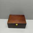 Larger Wooden Memory Wedding Keepsake Boxes With Hinged Lids - Decorative Storage Box With a Hinge Lids For Letter Time Capsule - Wooden Gift Boxes5.3*8.6*11.7 (Brown)