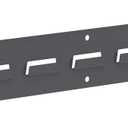 Akro-Mils 30632 Heavy Duty Wall Mount Garage Storage Steel Louvered Rail | Wall Storage Bin Hanging Organizer System for AkroBins, 32-Inch W x 3-Inch H, 2-Pack, Grey