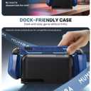 Mumba for Nintendo Switch 2 Case [Blade Series] [Dock Friendly] [Military-Grade Protection] Switch 2 Grip Protective Cover Shell, Quick-Release Joy-Con, Accessories for Switch 2 Controllers (Blue), 7.9 inches
