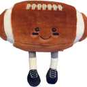 YUDONG 12 Inch Soft Plush Sports Football Pillow- Adorable Football Plush Toy, Fun Spherical Stuffed Animal, Cute Football Pillow Throw Pillow & Kids Gift (Baseball)