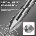 8 Pack Masonry Drill Bit Set Twist Drill Bit Concrete Dry Eccentric Drill Bit for Wood, Glass, Metal, Plastic, Hexagonal Handle Universal