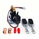 24V Wireless Dual Remote Car Battery Master Disconnect Cut Off Switch Isolator