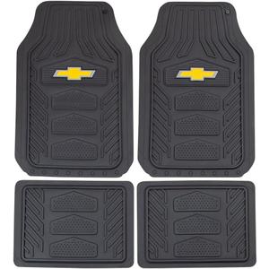 Plasticolor Chevrolet Weatherpro 4 Piece Floor Mats Set, Floor Mats by Plasticolor (001664R03), Black, One Size