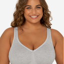 Fruit of the Loom Women's Fit for Me Collection: Plus-Size Wireless Bra - Soft Cotton Comfort & Support 40 G