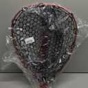Telescoping Rubber Fishing Net with Handle 47 Red Foldable Fish Net - Adjustable Length Lightweigh Collapsible Extendable Fishing Net (net depth 30cm)