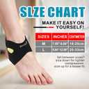 2 PACK Ankle Brace for Women & men with Dual-Density Foam Pads & Adjustable Arch Support ankle compression sleeve Targeted Relief for Fatigue, Ankle Pain (Small/Medium)