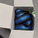 Mile High Life Night Reflective Double Adjustable Band Nylon Small Puppy Pet Dog Combo Collar Leash and Harness Set (Reflective Edge Blue, Large (Pack of 3))