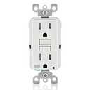 Leviton GFCI Weather-Resistant Outlet, 15 Amp, Self Test, Tamper-Resistant with LED Indicator Light, Outdoor Locations, GFWT1-W, White