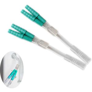 Paquete de 2 adaptadores divisores de cnula de oxgeno, tubo en forma de Y, accesorios de conector de 1 a 2 vas para dos personas con cnulas nasales, tubos de manguera, suministros de tanque
