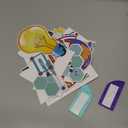 Fainne 9 Pcs Science Party Decorations Honeycomb Centerpieces 3D Table Decor Table Toppers for Science Fair Chemistry Stem Math Party Supplies Lab Week School Birthday Decorations, 9 Styles