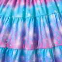 Lovekider Little Girls Casual Cotton Sleeveless Dresses Summer Swing Twirly Sundress Kids 3D Cute Sun Dress 4-8T (6 Years, Blue-purple Mermaid)