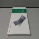 Samsers Foldable Bluetooth Keyboard with Touchpad - Portable Wireless Keyboard with Holder, Rechargeable Full Size Ultra Slim Pocket Folding Keyboards for Android Windows iOS Tablet & Laptop - Blue