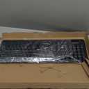 Amazon Basics Modern Wireless Keyboard with Numeric Keypad, Easy Setup, Plug-and-Play, Compact US Layout (QWERTY), 2.4GHz, Black