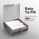 Commercial PaperTowel Holder Dispenser Wall Mount,Stainless Steel Bathroom Paper Towel Holder,Toilet Paper Napkin Holder,C Fold Multifold Trifold Paper Towel Dispenser,Hand Towel Dispenser