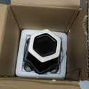 Black Ceramic Vase, Decorative Vase for Modern Home Decor, Farmhouse Minimalist Decor, Boho Flower Vases for Living Room, Bedroom, Kitchen, Dining Table, Office, Wedding, 8.5 Inches