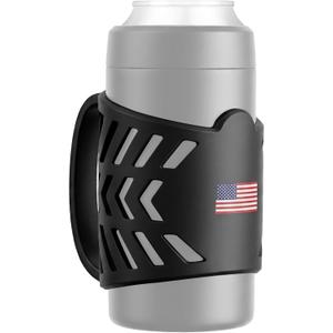 2 x Silicone Handle Compatible with Frost Buddy Universal Can Cooler, Can Holder with Handle for Beverages Can - Portable Non-Slip Travel Mug Grip with Protective Sleeve, Cup Holder for Outdoor Activities