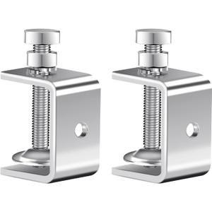 MewuDecor Stainless Steel C Clamps 1.5 Inch for Working, Tiger Clamp Woodworking Clamp Heavy Duty C-clamp With Wide Jaw Openings for Woodworking Mounting Welding, 2 PCS