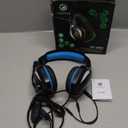 FC100 Gaming Headset with Microphone for PS4, PS5, Switch, Xbox, PC, Mac, Gamer Headset with RGB Light, Computer Headphones with Mic (BLUE)