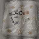 Mr. Pen White Faux Fur Christmas Tree Skirt, 36 inches, Gold Snowflakes