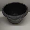 Large-Planter-Indoor-Outdoor Plant Pots, 12 inch 3 Pack Plastic Flower Pots with Saucer and Drainage Holes, Retro Antique Imitation Decorative Garden Containers Sets for Houseplant (White)