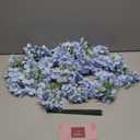 20 Pcs Blue Hydrangea Artificial Flowers Bulk, Faux Hydrangea Flowers Heads, Artificial Fake Silk Hydrangea Flowers with Stems, Blue Flowers Artificial for Decoration Wedding Dcor