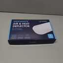 Sideways Floor Wall Air Vent Deflector for Under Furniture Heat and Air Deflecting, Fits Vents 3" - 7" Wide, Also Extends Lengthwise up to 17.5", Foam Tape for Tight Seal