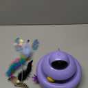 Cat Toy,Purple 4-in-1 Interactive,Cat Toys for Bored Indoor Adult Cats,Electric Flying Butterfly,Rechargeable Automatic Toy,Moving Ambush Feather,Track Balls