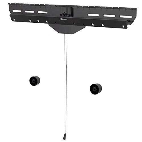 WALI Studless TV Wall Mount for 37-80 inch TV, No Stud No Drill TV Mount Bracket Hanger Low Profile Design, Heavy Duty for Drywall Holds up to 110 lbs, (TTM-3), Black