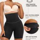 SHAPELLX Shapewear Tummy Control Shorts for Women Seamless High Waisted Body Shaper Thigh Slimming Underwear Girdle (Black, XL)